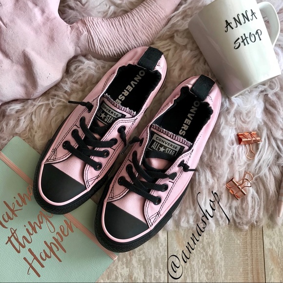black pink converse